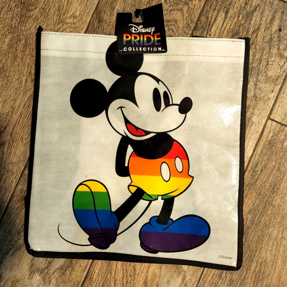 LAST ONE PRIDE LGBT RAINBOWMickey Mouse tote bag